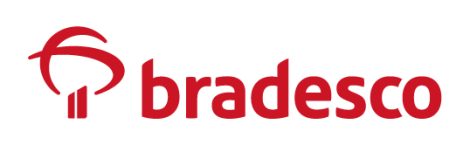 Logomarca do Bradesco na cor vermelho