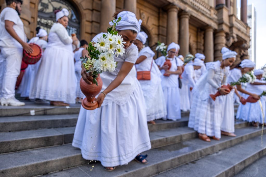 lavagem da escadaria do theatro municipal