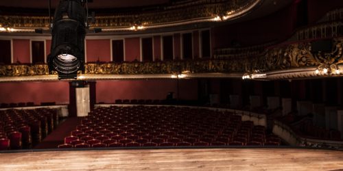 Site notícias - Foto do palco da Sala de Espetáculos do Theatro Municipal